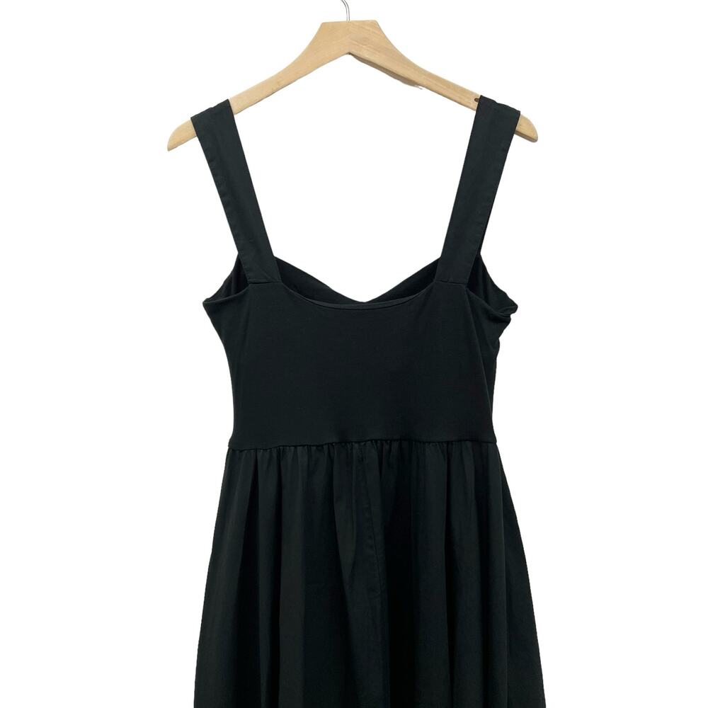 J. Crew Factory Black Midi Sundress with Square Neck - Picture 7 of 10